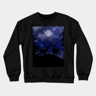 Goddess Stags Crewneck Sweatshirt